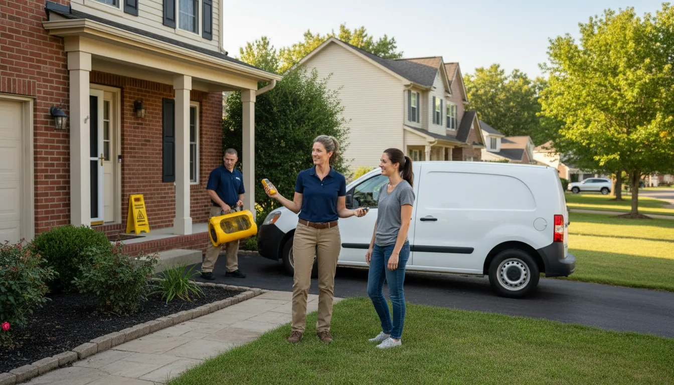 Residential water damage restoration in Clinton, UT